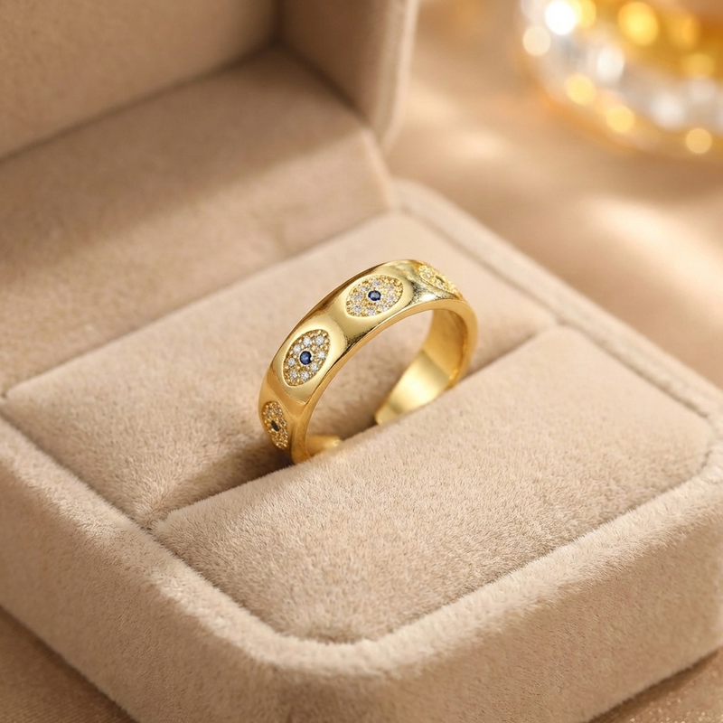 Eternal Evil Eye Zirconia Band Ring