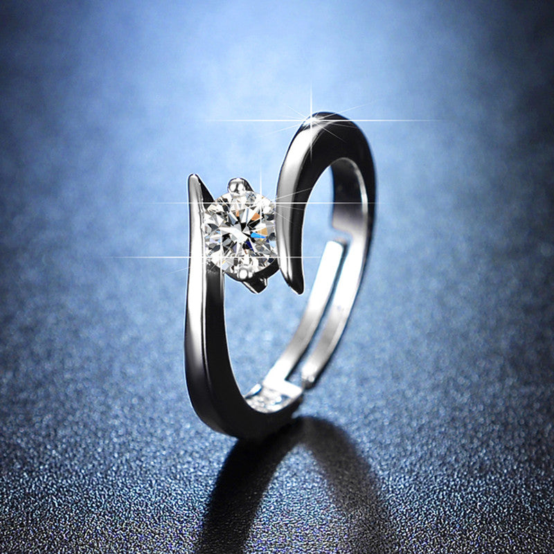 The "Luxe Sparkle" Statement Ring Collection | Premium Anti-Tarnish Finish | Adjustable Diamond-Simulant Radiance