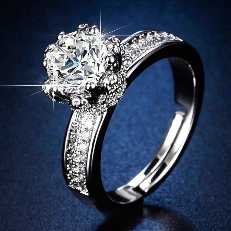 Majestic Crown Solitaire Ring | Anti-Tarnish Stainless Steel