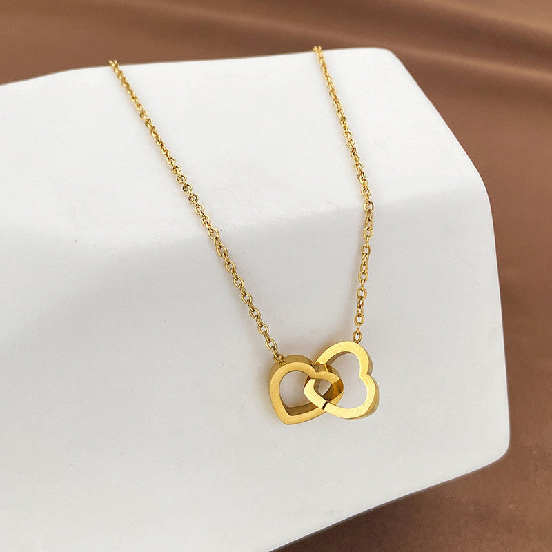 Interlocked Eternal Heart Necklace