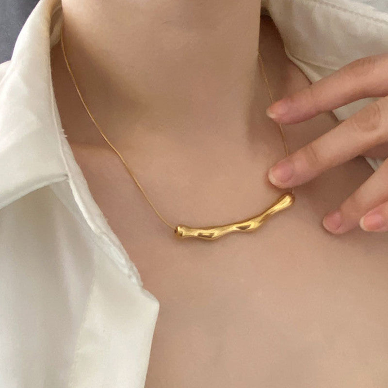 Minimal Bar Stainless Sur everyday look with this Minimal Bar Stainless Steel Neckaces