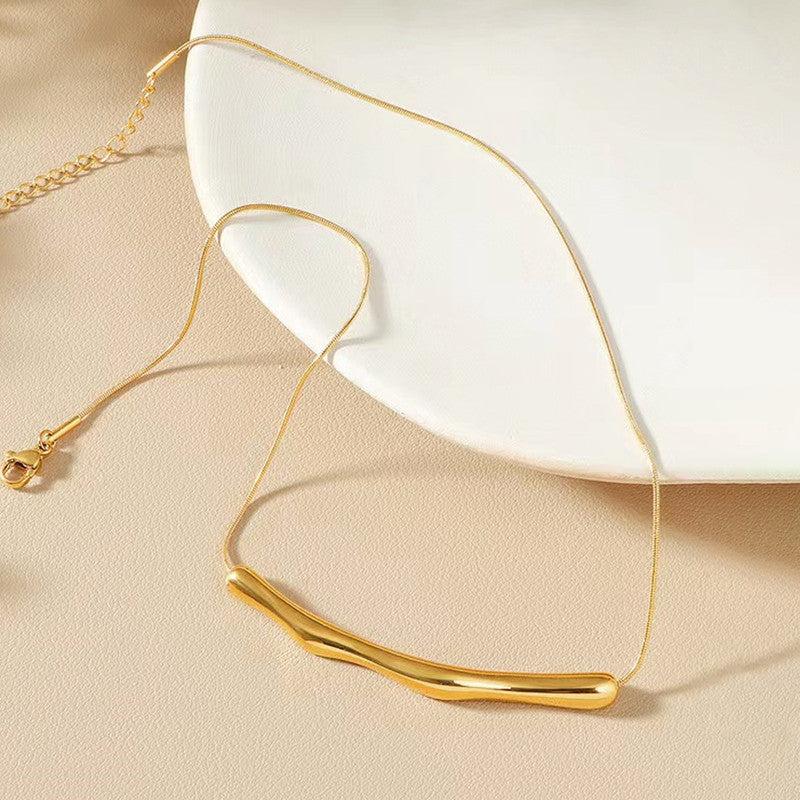 Minimal Bar Stainless Sur everyday look with this Minimal Bar Stainless Steel Neckaces