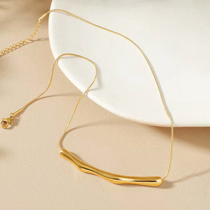 Minimal Bar Stainless Sur everyday look with this Minimal Bar Stainless Steel Neckaces