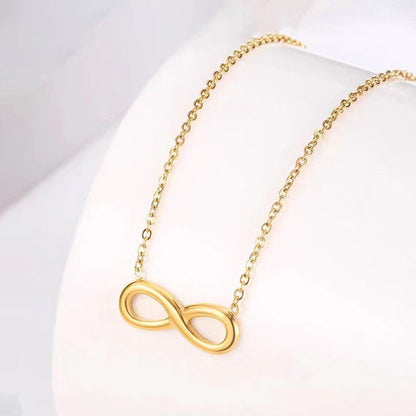 Elegant Gold Infinity Pendant Necklace for Women