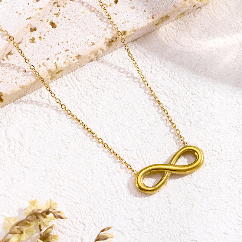 Elegant Gold Infinity Pendant Necklace for Women