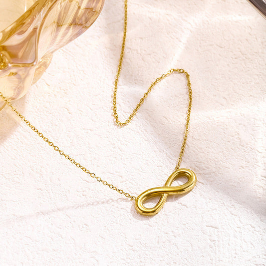 Elegant Gold Infinity Pendant Necklace for Women