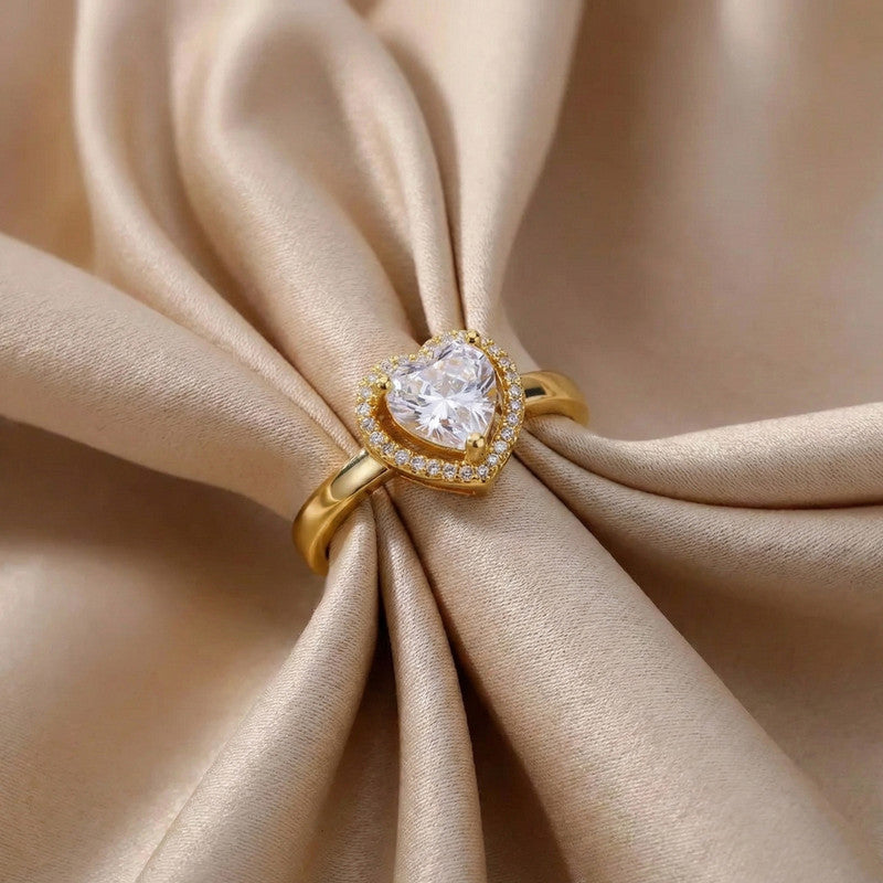 Timeless Heart Halo Adjustable Ring | Aloré