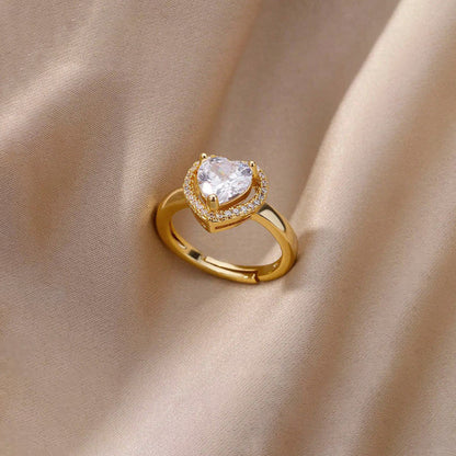 Timeless Heart Halo Adjustable Ring | Aloré