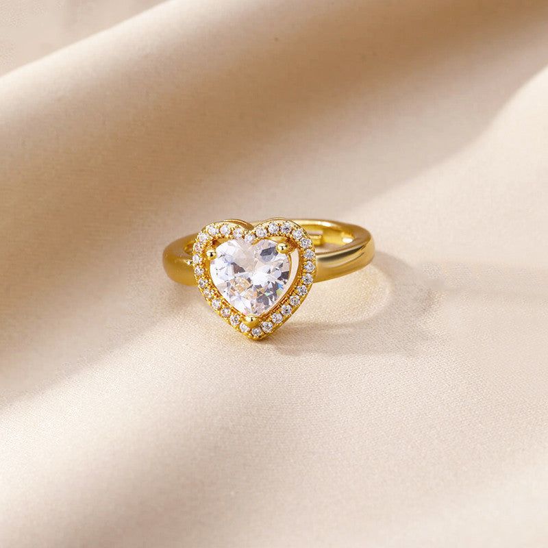 Timeless Heart Halo Adjustable Ring | Aloré