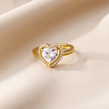 Timeless Heart Halo Adjustable Ring | Aloré
