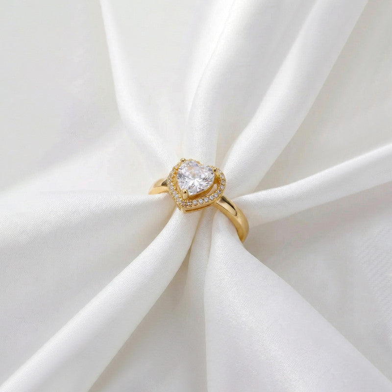 Timeless Heart Halo Adjustable Ring | Aloré