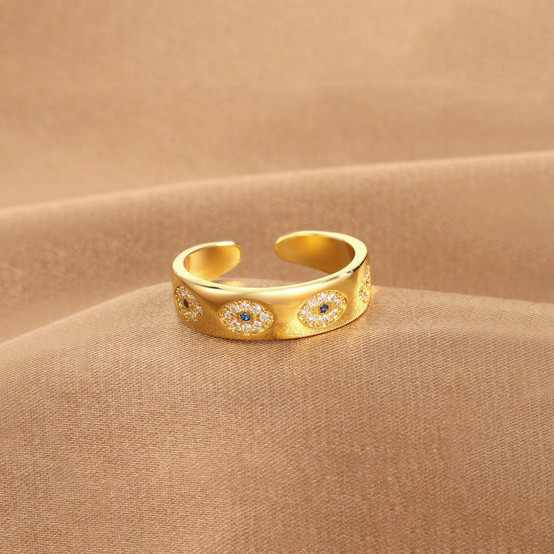 Eternal Evil Eye Zirconia Band Ring