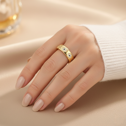 Eternal Evil Eye Zirconia Band Ring