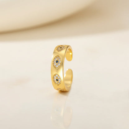 Eternal Evil Eye Zirconia Band Ring